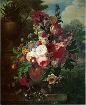 Floral, beautiful classical still life of flowers.118, unknow artist